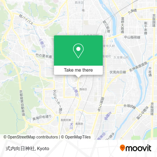 Designated Shrine of Muko map