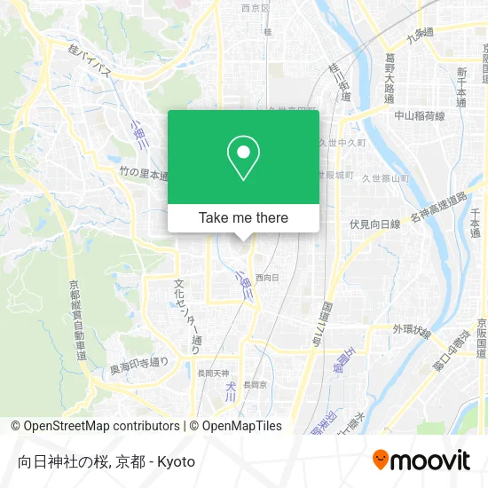 向日神社の桜 map