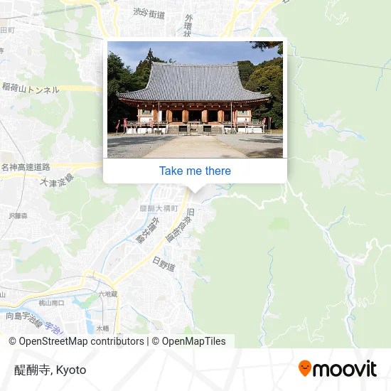 Daigoji Temple map