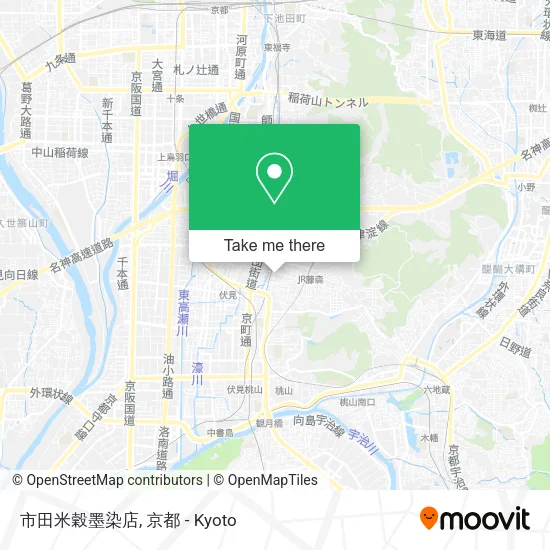 市田米穀墨染店 map