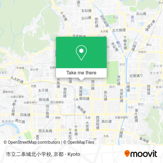 市立二条城北小学校 map