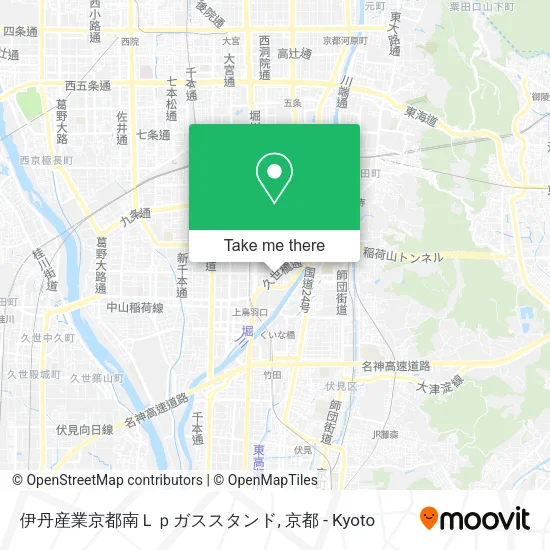 伊丹産業京都南Ｌｐガススタンド map