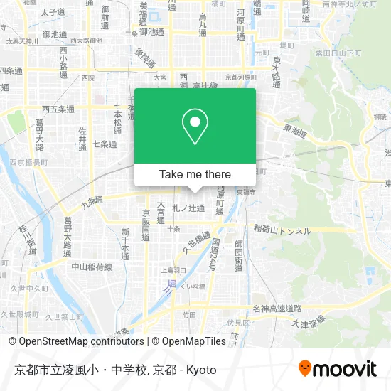 京都市立凌風小・中学校 map