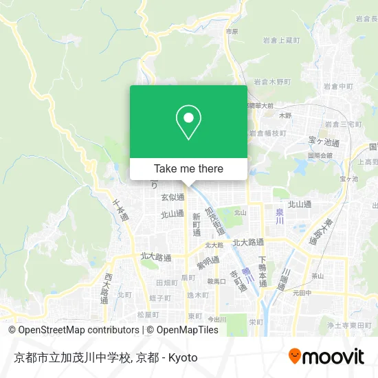 京都市立加茂川中学校 map
