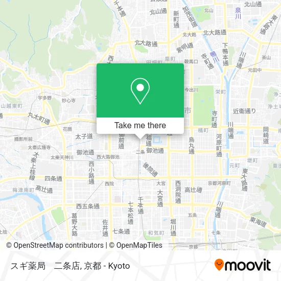 スギ薬局　二条店 map