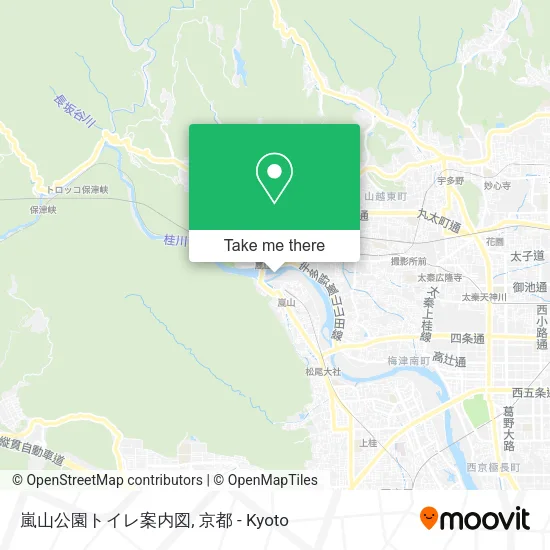 嵐山公園トイレ案内図 map