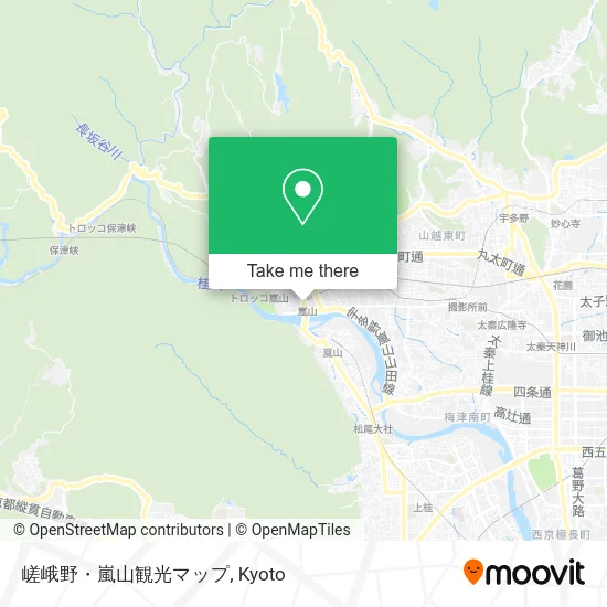 嵯峨野・嵐山観光マップ map