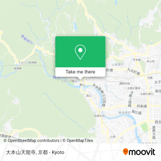大本山天龍寺 map