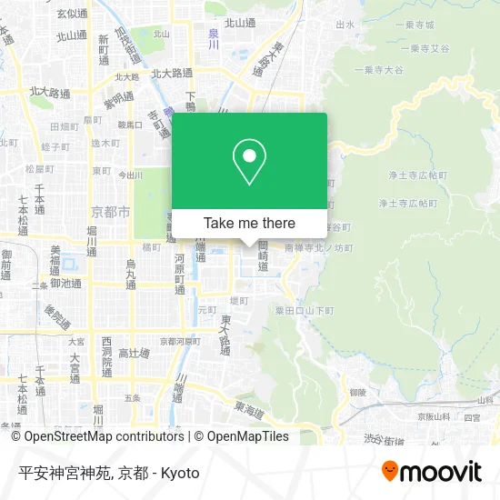 平安神宮神苑 map