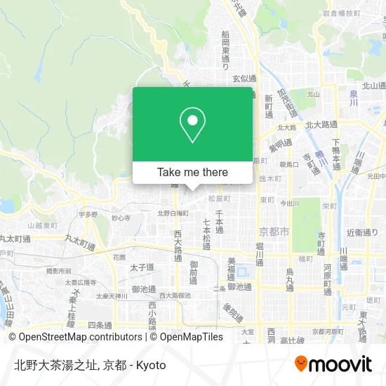 北野大茶湯之址 map