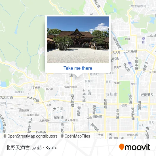 北野天満宮 map