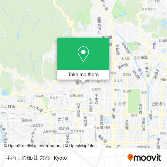 Mutougayama Maple Tree map