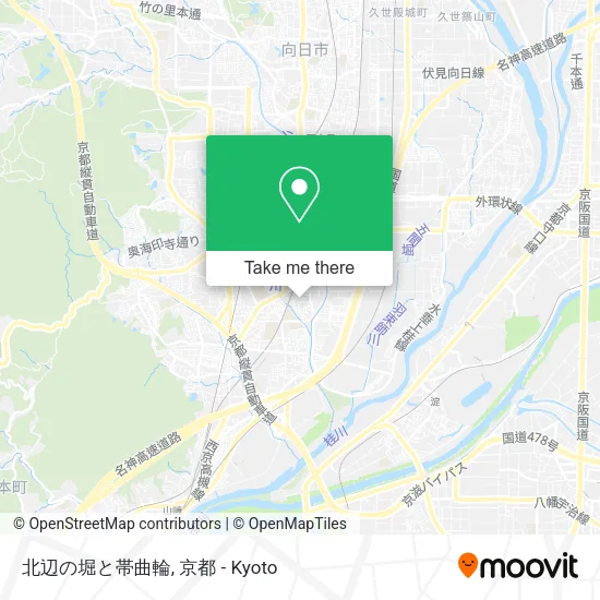 北辺の堀と帯曲輪 map