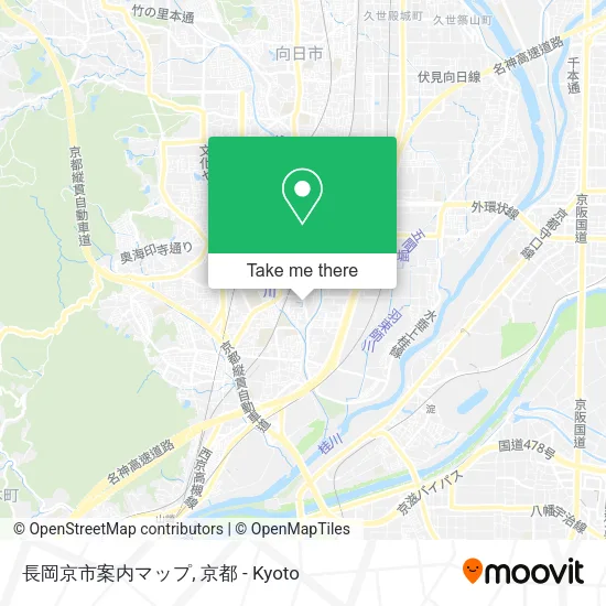 長岡京市案内マップ map