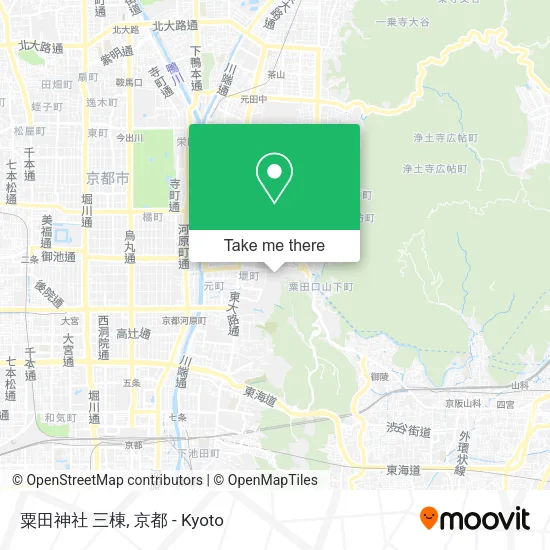 粟田神社 三棟 map