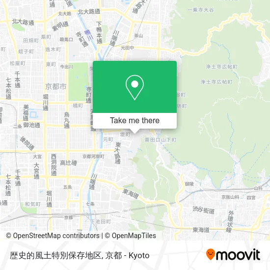 歴史的風土特別保存地区 map