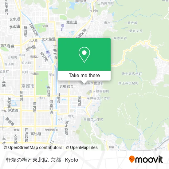 軒端の梅と東北院 map