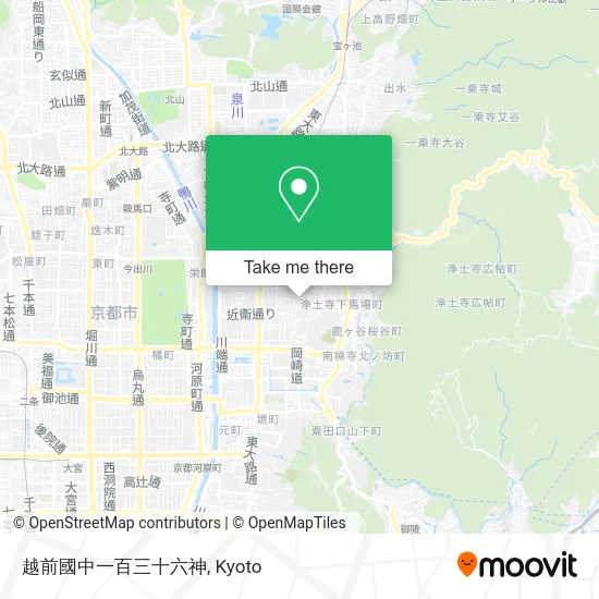 Echizen Province 136 Deities map