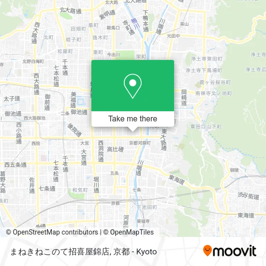 まねきねこのて招喜屋錦店 map