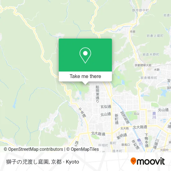 獅子の児渡し庭園 map