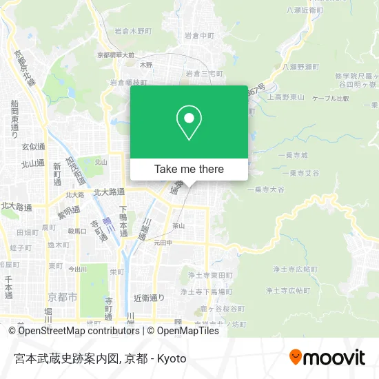 宮本武蔵史跡案内図 map