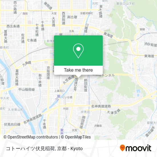 コトーハイツ伏見稲荷 map