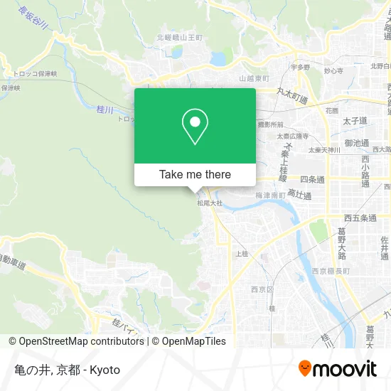 亀の井 map