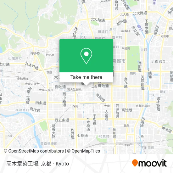 高木章染工場 map