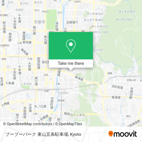 ブーブーパーク 東山五条駐車場 map