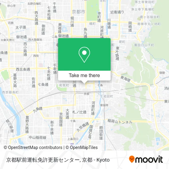 京都駅前運転免許更新センター map