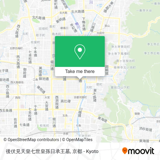 後伏見天皇七世皇孫日承王墓 map