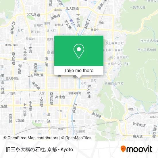 旧三条大橋の石柱 map