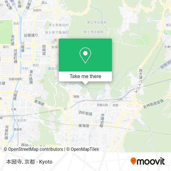 Hongokuji Temple map