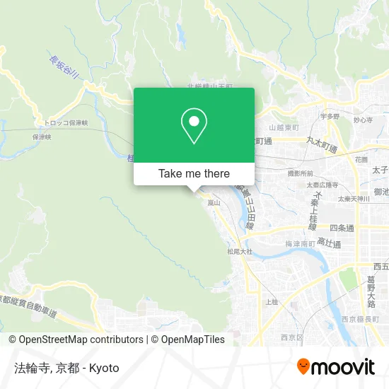 法輪寺 map