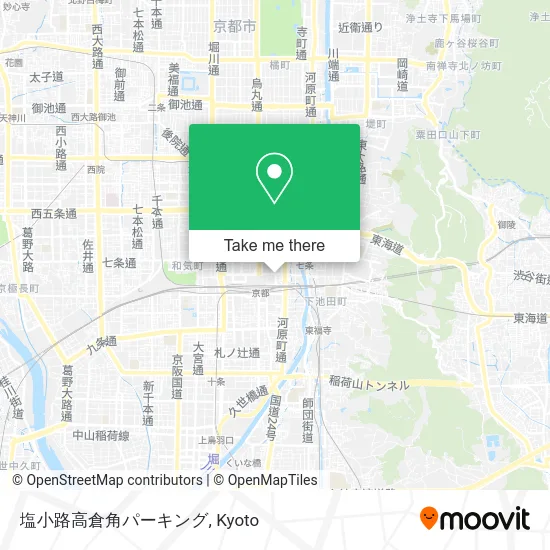 Shiokoji Takakura Corner Parking map