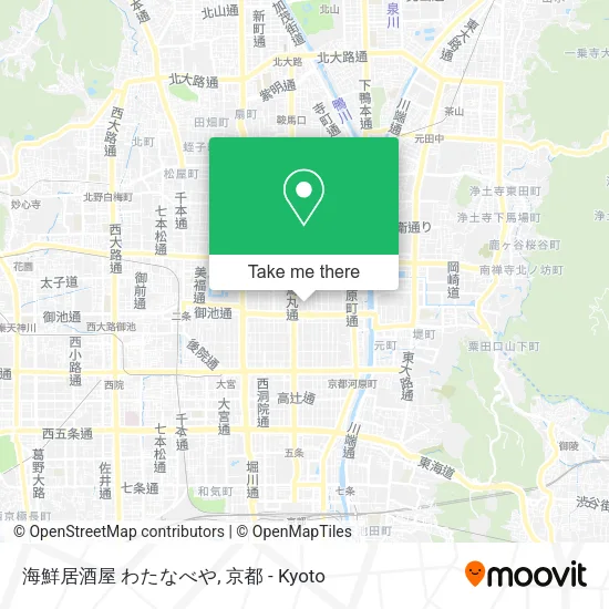 海鮮居酒屋 わたなべや map