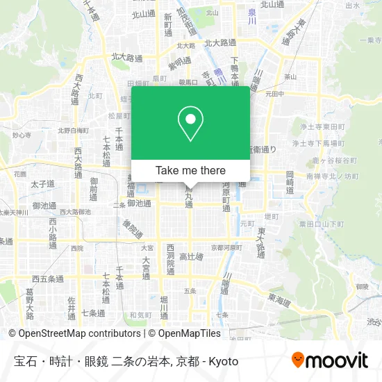 宝石・時計・眼鏡 二条の岩本 map