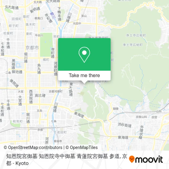 知恩院宮御墓 知恩院寺中御墓 青蓮院宮御墓 参道 map