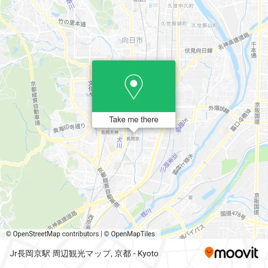 Jr長岡京駅 周辺観光マップ map
