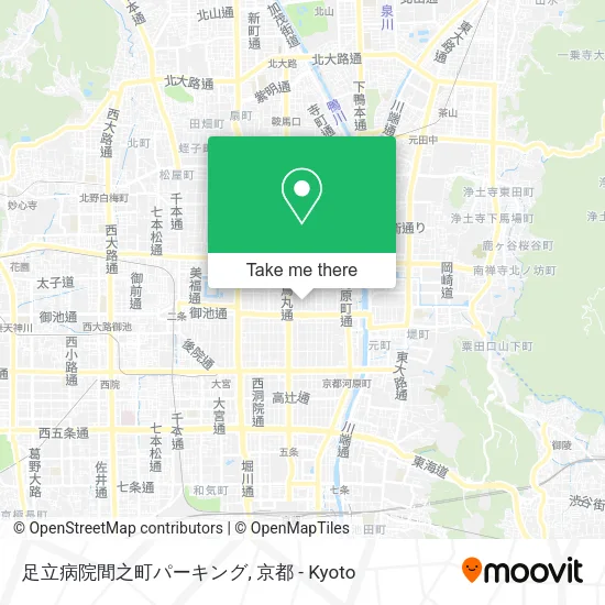 足立病院間之町パーキング map