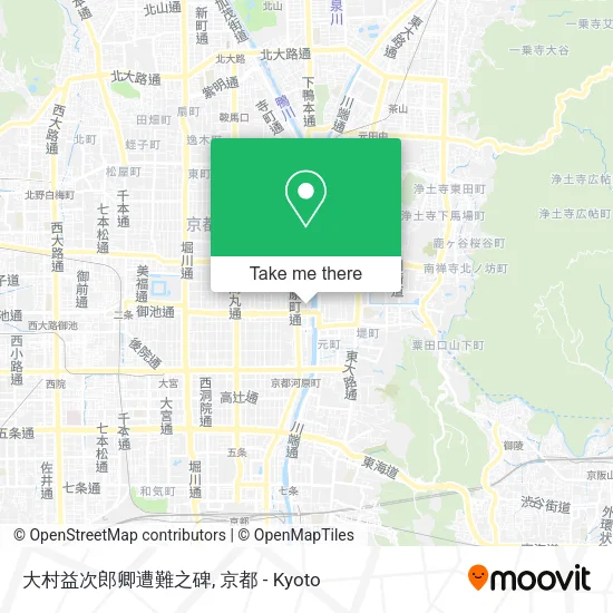 大村益次郎卿遭難之碑 map