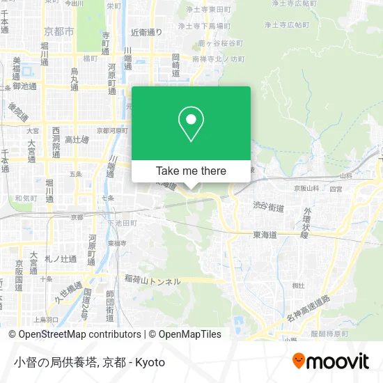 小督の局供養塔 map