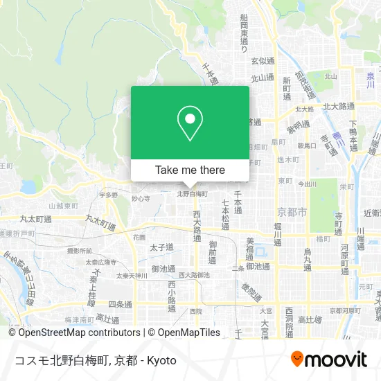 コスモ北野白梅町 map