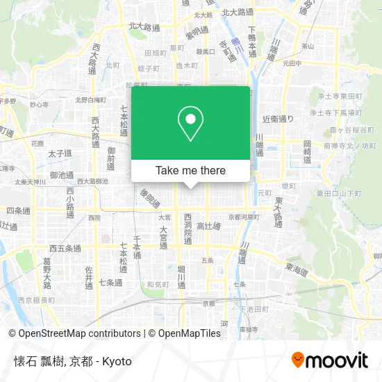懐石 瓢樹 map