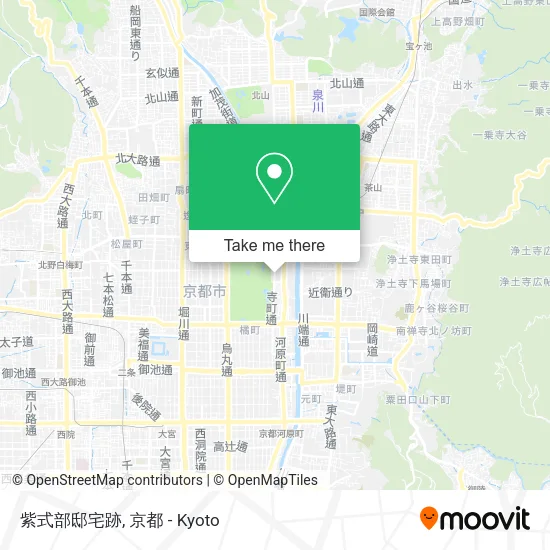 Murasaki Shikibu Residence Site map