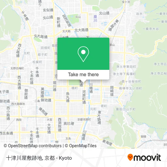 十津川屋敷跡地 map