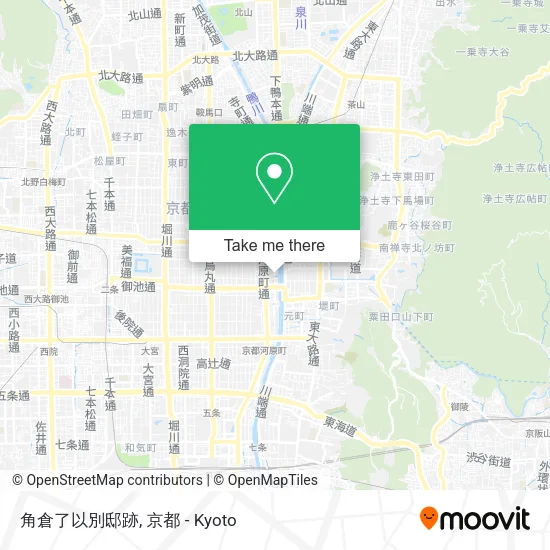 角倉了以別邸跡 map