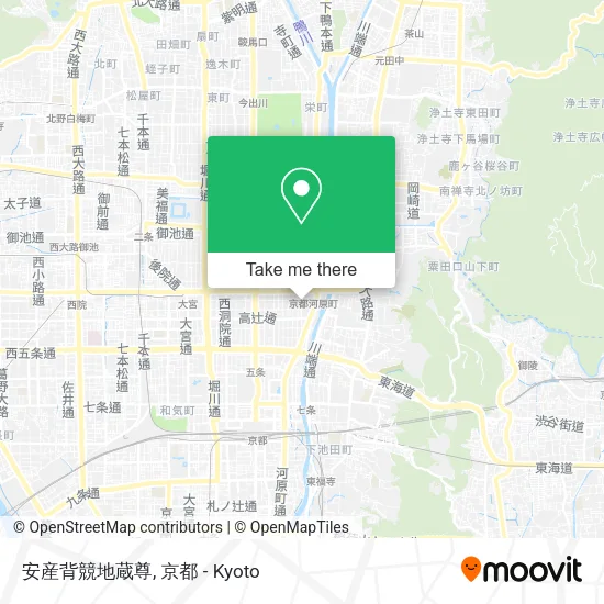 安産背競地蔵尊 map