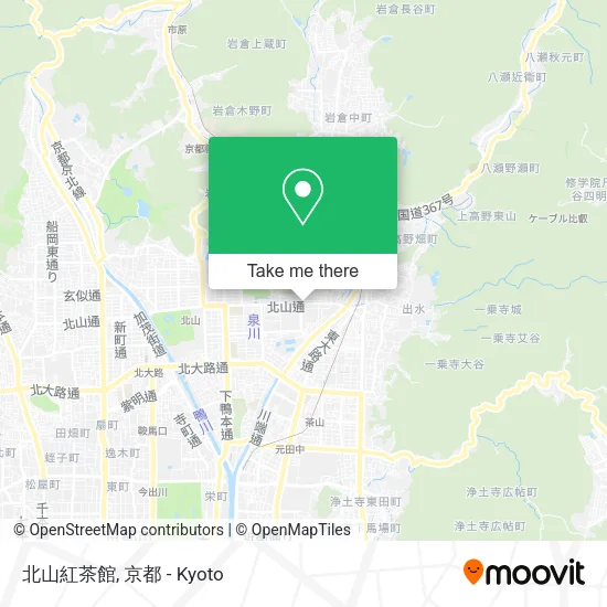 Kitayama Tea House map