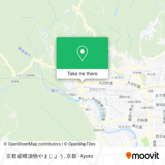 Kyoto Saga Pickles Yamajo map